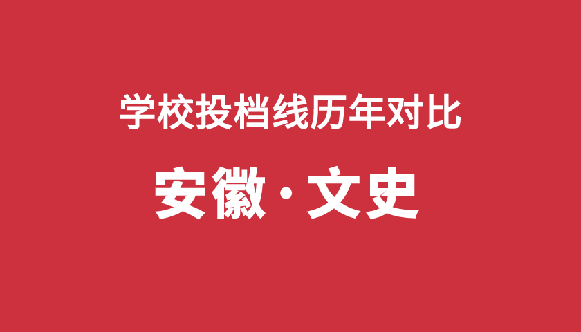 2017-2019年投档分【安徽文】